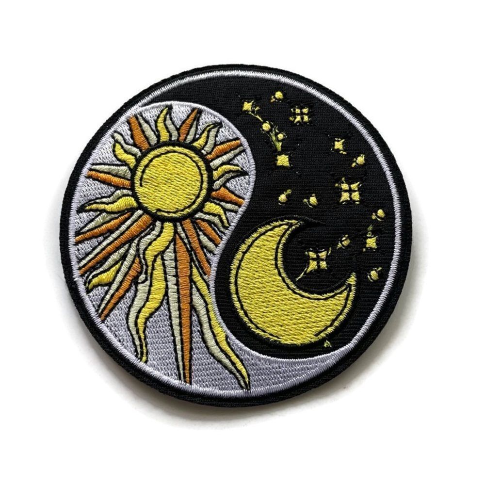 Sun Moon Stars Embroidered Emblem Patch